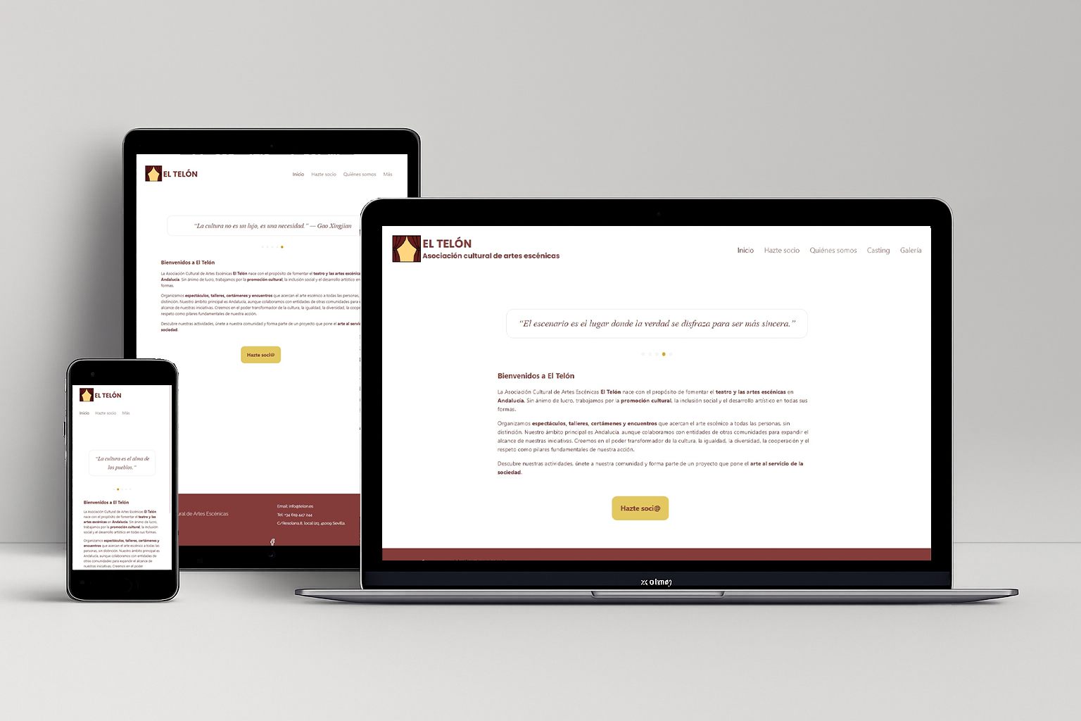 Web El Telón responsive